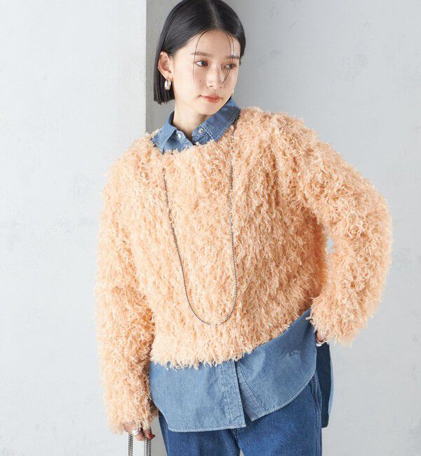 SHIPS for women「〈手洗い可能〉フェザー ヤーン プルオーバー 24SS ◇」|プルオーバー|