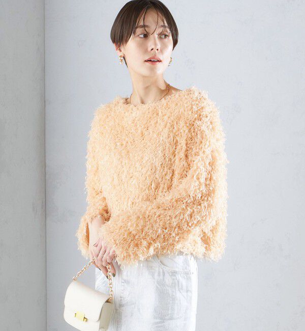 SHIPS for women「〈手洗い可能〉フェザー ヤーン プルオーバー 24SS ◇」|プルオーバー|