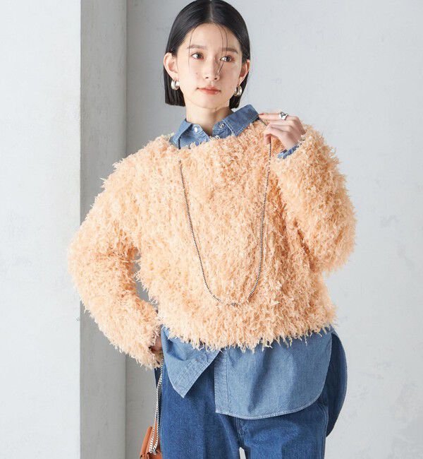 SHIPS for women「〈手洗い可能〉フェザー ヤーン プルオーバー 24SS ◇」|プルオーバー|