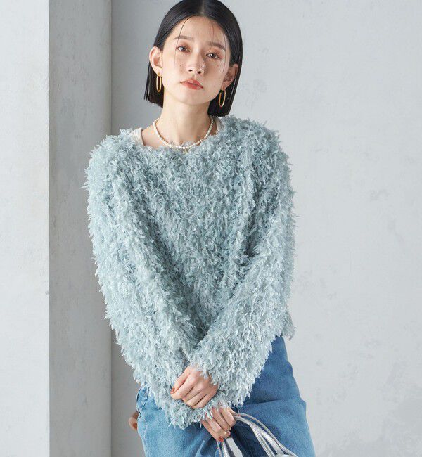 SHIPS for women「〈手洗い可能〉フェザー ヤーン プルオーバー 24SS ◇」|プルオーバー|