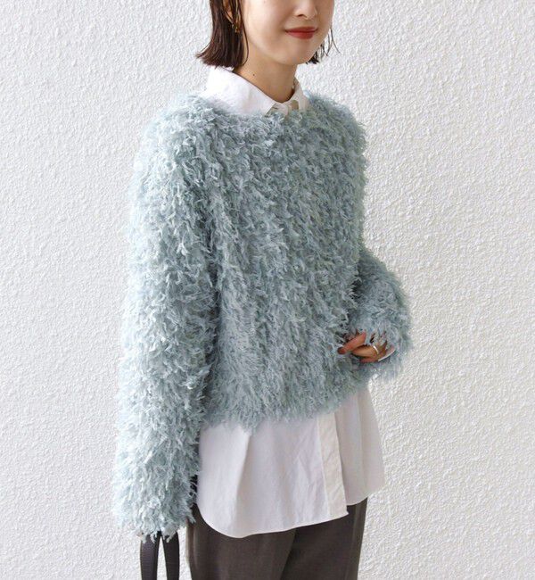 SHIPS for women「〈手洗い可能〉フェザー ヤーン プルオーバー 24SS ◇」|プルオーバー|