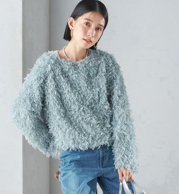 SHIPS for women「〈手洗い可能〉フェザー ヤーン プルオーバー 24SS ◇」|プルオーバー|