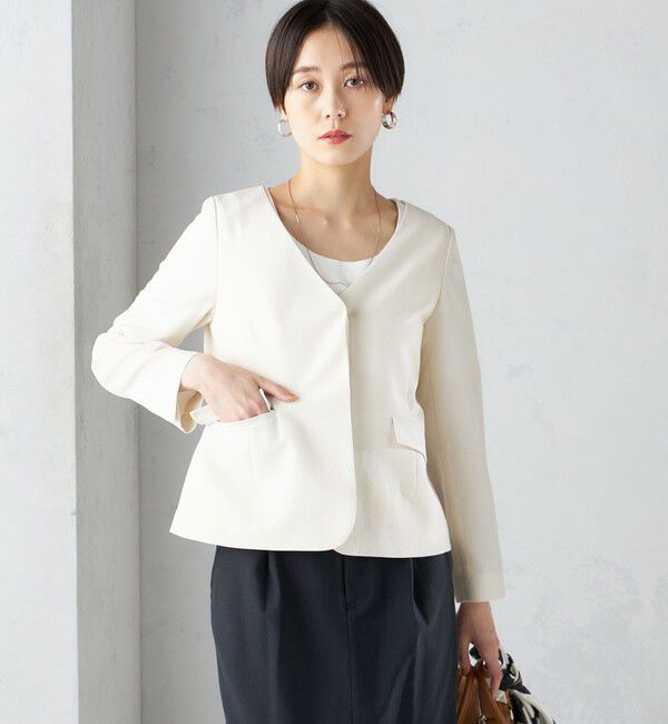 SHIPS for women「〈接触冷感/UVカット〉シャドー サッカー ジャケット（セットアップ対応）◇」|その他|