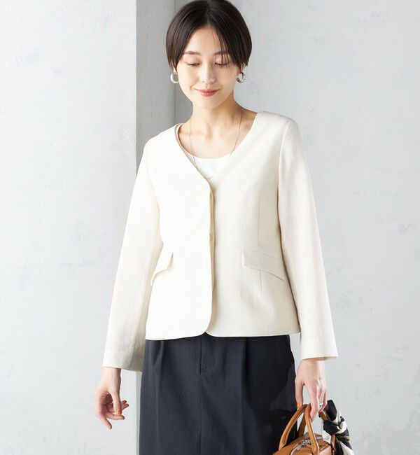 SHIPS for women「〈接触冷感/UVカット〉シャドー サッカー ジャケット（セットアップ対応）◇」|その他|