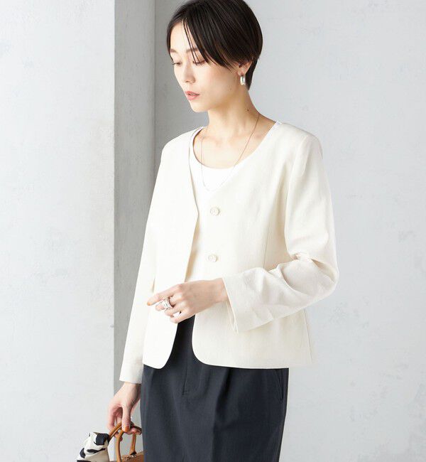 SHIPS for women「〈接触冷感/UVカット〉シャドー サッカー ジャケット（セットアップ対応）◇」|その他|