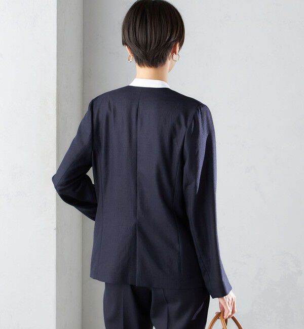 SHIPS for women「〈接触冷感/手洗い可能〉トリアセテート混 ノーラペル ジャケット（セットアップ対応）◇」|その他|