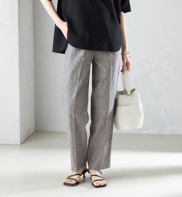 SHIPS for women「〈手洗い可能〉コットン リネン イージー テーパード パンツ」|その他|