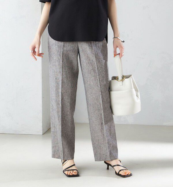 SHIPS for women「〈手洗い可能〉コットン リネン イージー テーパード パンツ」|その他|