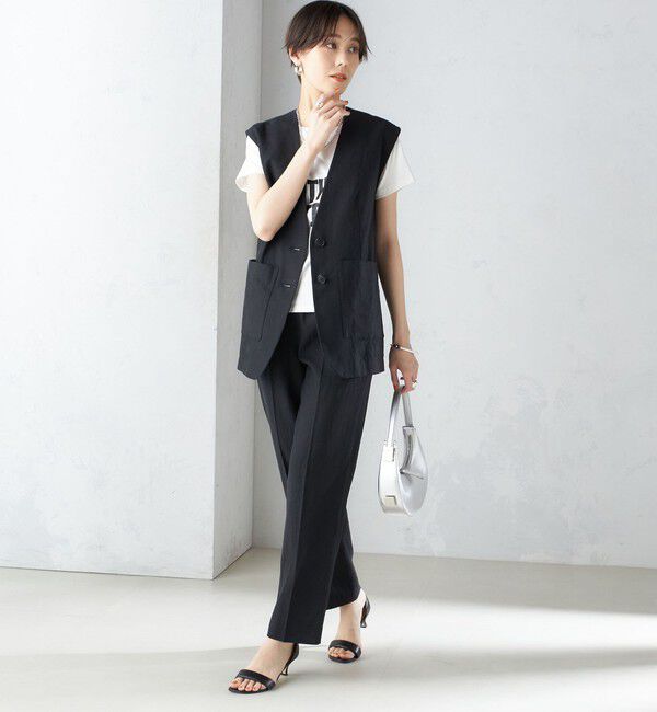 SHIPS for women「〈手洗い可能〉コットン リネン イージー テーパード パンツ」|その他|