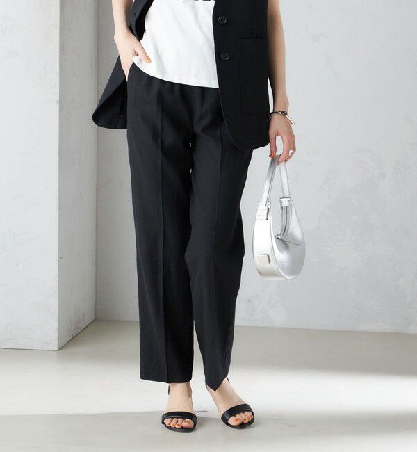 SHIPS for women「〈手洗い可能〉コットン リネン イージー テーパード パンツ」|その他|