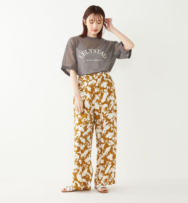 SHIPS Colors 「SHIPS Colors:〈手洗い可能〉シアー ロゴ ニット TEE」|ニット・セーター|