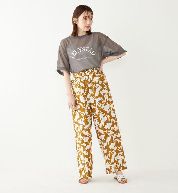 SHIPS Colors 「SHIPS Colors:〈手洗い可能〉シアー ロゴ ニット TEE」|ニット・セーター|