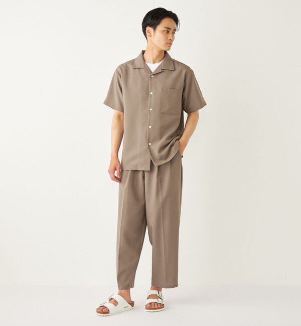 SHIPS Colors 「SHIPS Colors:ポリトロ ワイド テーパード イージーパンツ(セットアップ対応可能)」|その他|