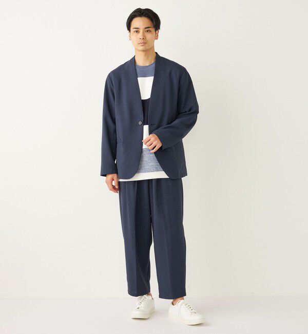 SHIPS Colors 「SHIPS Colors:ポリトロ ワイド テーパード イージーパンツ(セットアップ対応可能)」|その他|