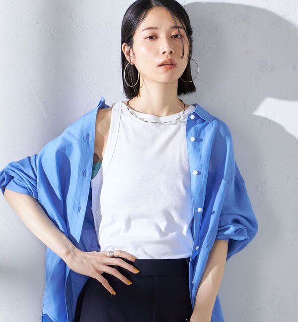 SHIPS for women「【SHIPS別注】onit:〈洗濯機可能〉アメリカンスリーブ タンクトップ」|タンクトップ|