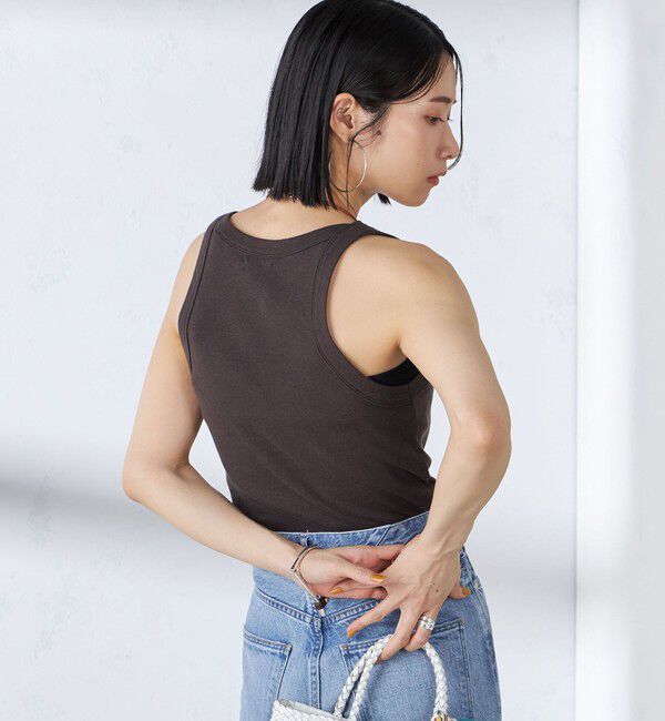 SHIPS for women「【SHIPS別注】onit:〈洗濯機可能〉アメリカンスリーブ タンクトップ」|タンクトップ|