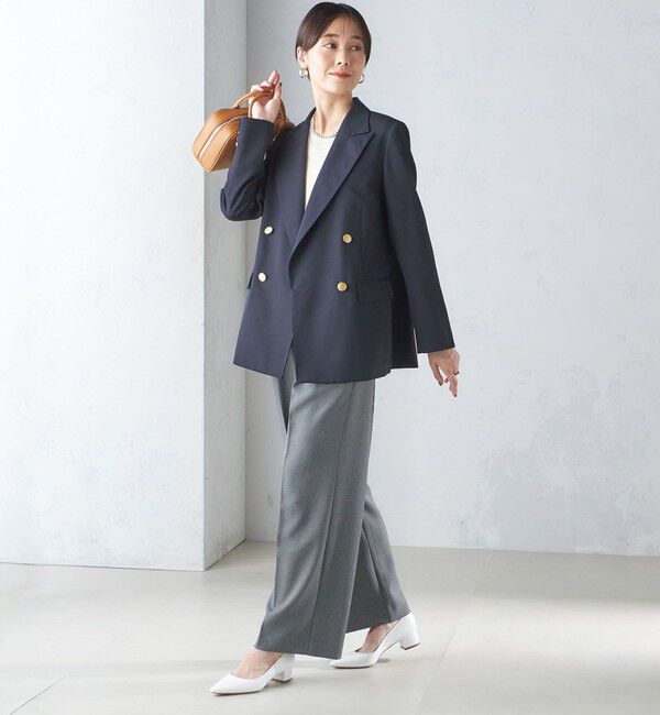 SHIPS for women「ウール ギャバ ダブル ブレザー」|テーラードジャケット|