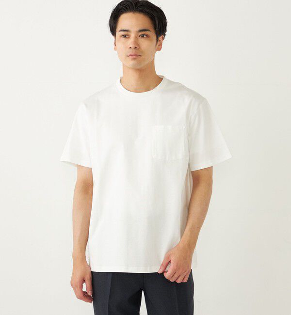SHIPS Colors 「SHIPS Colors:シルケット コットン クルーネック ポケット Tシャツ 2◇」|Tシャツ・カットソー|