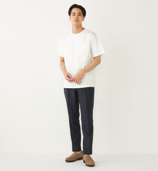 SHIPS Colors 「SHIPS Colors:シルケット コットン クルーネック ポケット Tシャツ 2◇」|Tシャツ・カットソー|