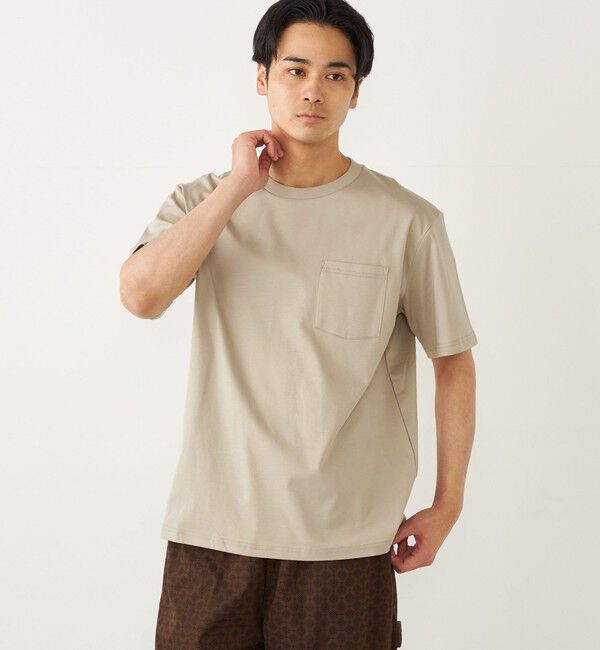SHIPS Colors 「SHIPS Colors:シルケット コットン クルーネック ポケット Tシャツ 2◇」|Tシャツ・カットソー|