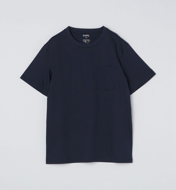 SHIPS Colors 「SHIPS Colors:シルケット コットン クルーネック ポケット Tシャツ 2◇」|Tシャツ・カットソー|