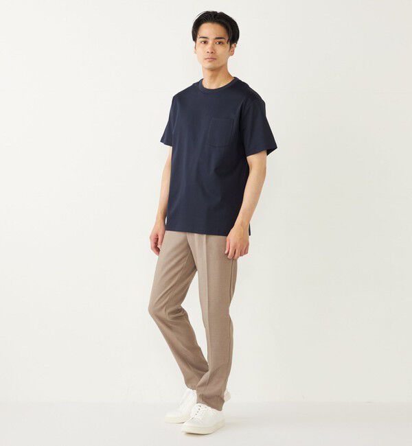 SHIPS Colors 「SHIPS Colors:シルケット コットン クルーネック ポケット Tシャツ 2◇」|Tシャツ・カットソー|