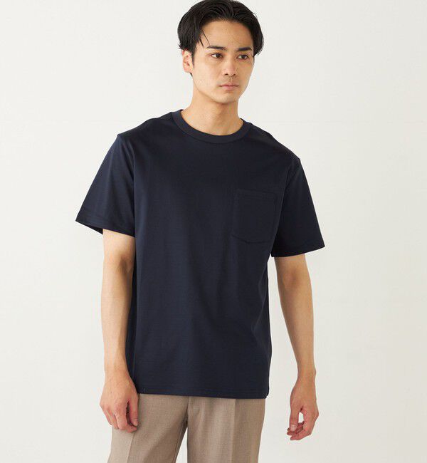 SHIPS Colors 「SHIPS Colors:シルケット コットン クルーネック ポケット Tシャツ 2◇」|Tシャツ・カットソー|