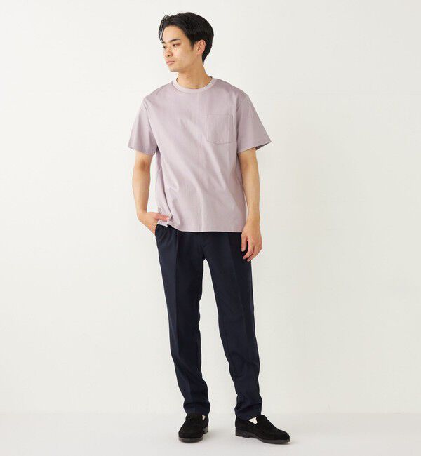 SHIPS Colors 「SHIPS Colors:シルケット コットン クルーネック ポケット Tシャツ 2◇」|Tシャツ・カットソー|