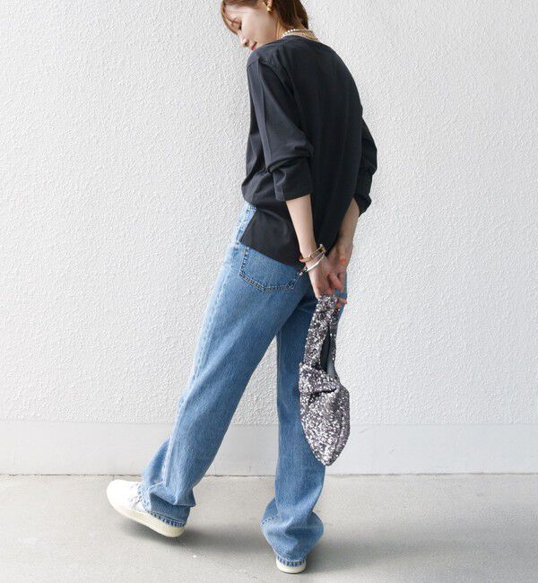 SHIPS for women「【WEB限定】バリエーション ロゴ プリント ロングスリーブ TEE」|Tシャツ・カットソー|