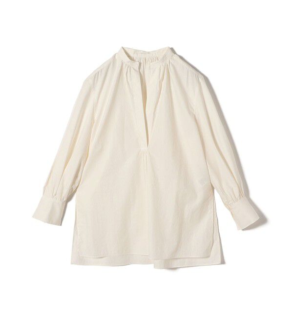 SHIPS for women「〈手洗い可能〉コットン ギャザー チュニック ブラウス」|シャツ・ブラウス|