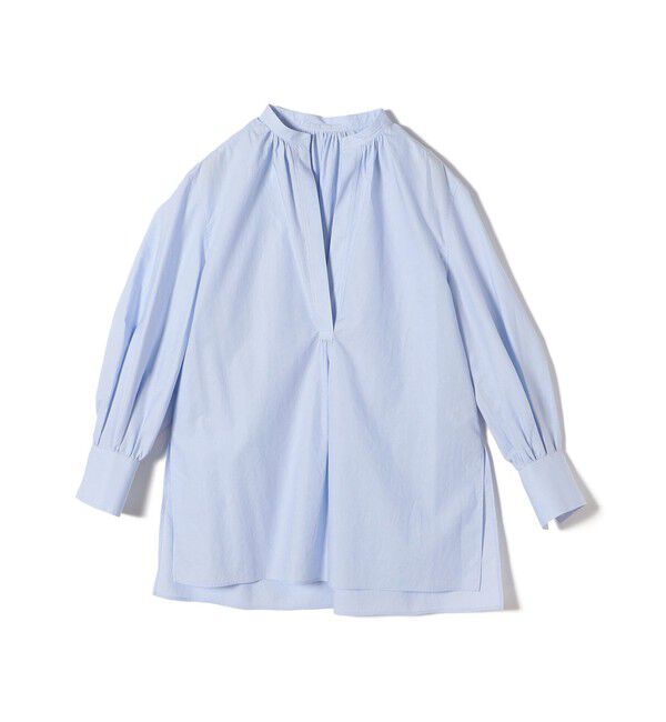SHIPS for women「〈手洗い可能〉コットン ギャザー チュニック ブラウス」|シャツ・ブラウス|