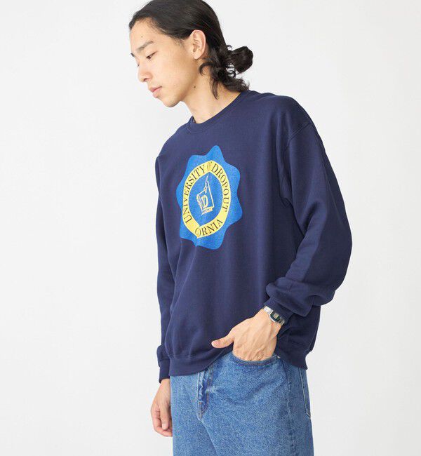 SHIPS「【SHIPS別注】THE DAY ON THE BEACH: プリント クルーネック スウェット」|スウェット・ジャージ|