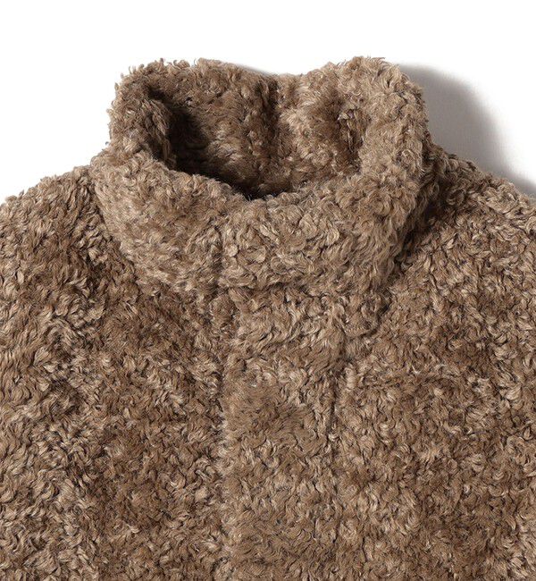 SHIPS Colors 「SHIPS Colors: カーリー ボア スタンドカラー ベスト」|ベスト・ジレ|