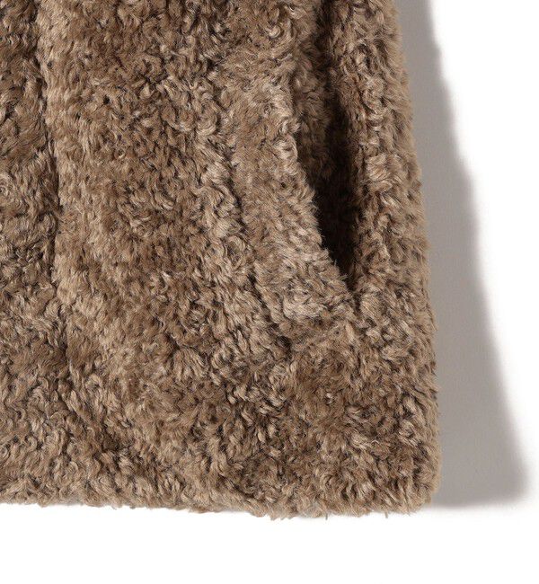 SHIPS Colors 「SHIPS Colors: カーリー ボア スタンドカラー ベスト」|ベスト・ジレ|