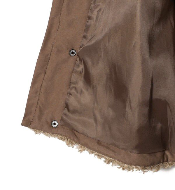 SHIPS Colors 「SHIPS Colors: カーリー ボア スタンドカラー ベスト」|ベスト・ジレ|