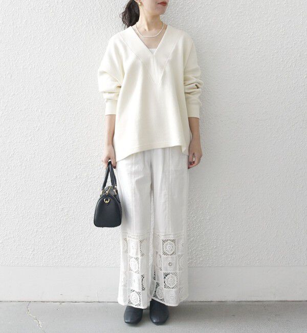 SHIPS any「SHIPS any:〈手洗い可能〉サカリバ 深Vネック ルーズ プルオーバー」|プルオーバー|