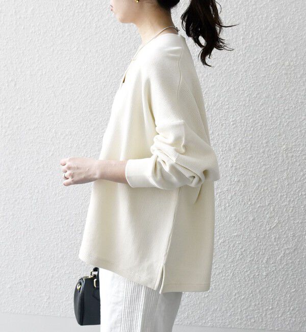 SHIPS any「SHIPS any:〈手洗い可能〉サカリバ 深Vネック ルーズ プルオーバー」|プルオーバー|