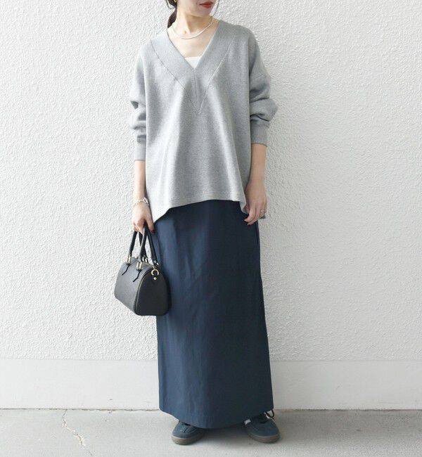 SHIPS any「SHIPS any:〈手洗い可能〉サカリバ 深Vネック ルーズ プルオーバー」|プルオーバー|