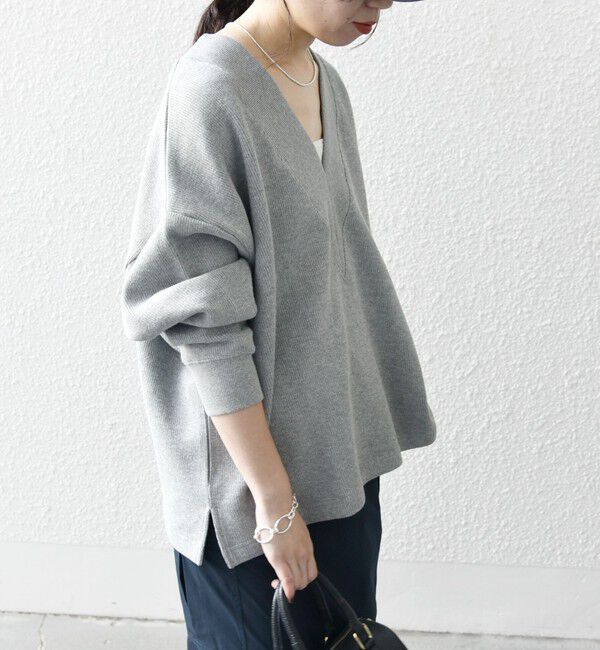 SHIPS any「SHIPS any:〈手洗い可能〉サカリバ 深Vネック ルーズ プルオーバー」|プルオーバー|