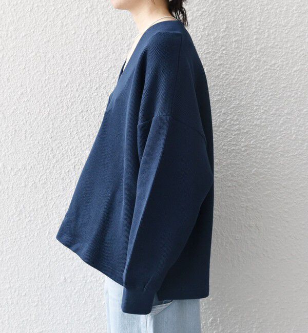 SHIPS any「SHIPS any:〈手洗い可能〉サカリバ 深Vネック ルーズ プルオーバー」|プルオーバー|