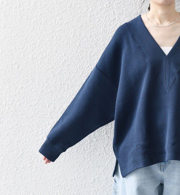 SHIPS any「SHIPS any:〈手洗い可能〉サカリバ 深Vネック ルーズ プルオーバー」|プルオーバー|