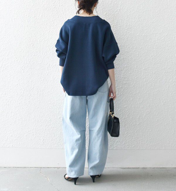 SHIPS any「SHIPS any:〈手洗い可能〉サカリバ 深Vネック ルーズ プルオーバー」|プルオーバー|