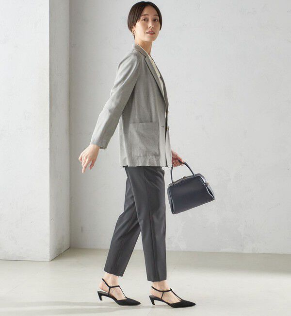 SHIPS for women「〈接触冷感/手洗い可能〉トリアセテート混 シングル 2ボタン ジャケット」|テーラードジャケット|