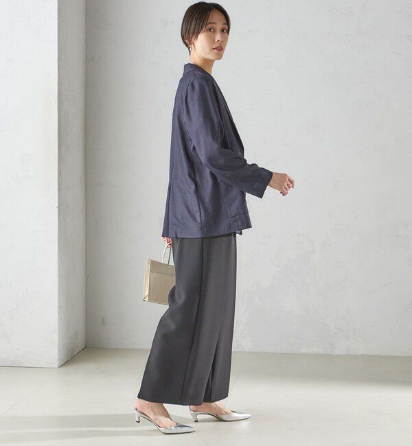 SHIPS for women「〈接触冷感/手洗い可能〉トリアセテート混 シングル 2ボタン ジャケット」|テーラードジャケット|