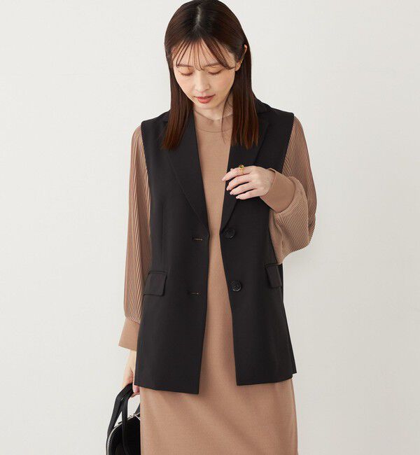 SHIPS Colors 「SHIPS Colors:〈手洗い可能〉シングルボタン ジレ (セットアップ対応可能)◇」|ベスト・ジレ|