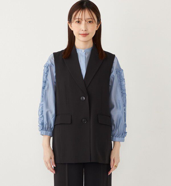 SHIPS Colors 「SHIPS Colors:〈手洗い可能〉シングルボタン ジレ (セットアップ対応可能)◇」|ベスト・ジレ|