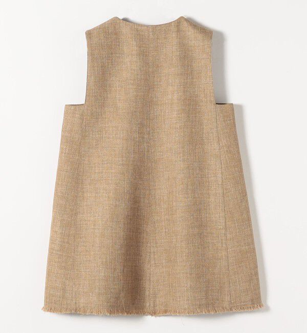 quaranciel「quaranciel: バスケット Aライン フリンジ ベスト」|ベスト・ジレ|