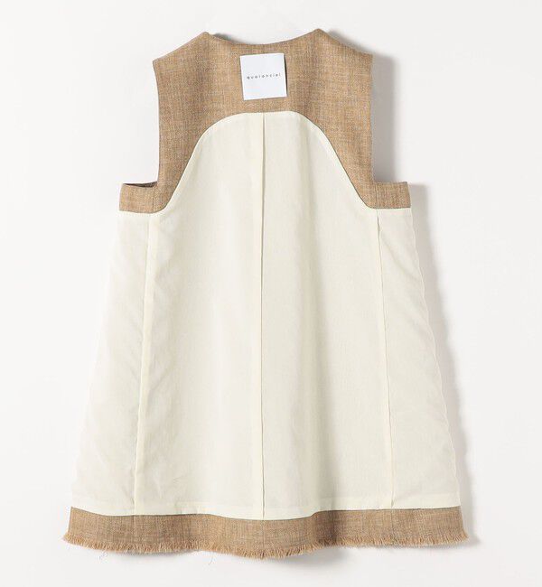 quaranciel「quaranciel: バスケット Aライン フリンジ ベスト」|ベスト・ジレ|