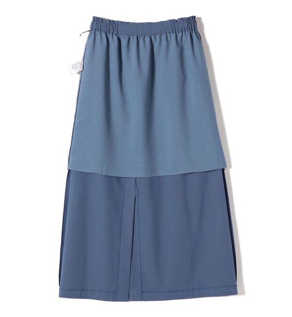 SHIPS for women「〈手洗い可能〉麻混 ストレッチ ドロスト Aライン スカート」|台形|