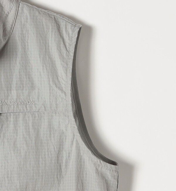 SHIPS any「GRAND CANYON:〈洗濯機可能〉ナイロン ジップ スタンドカラー ベスト」|ベスト・ジレ|